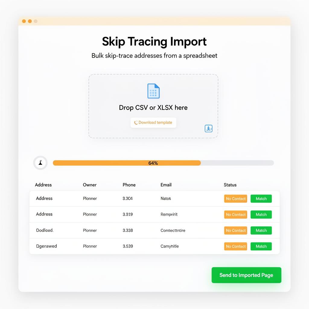Skip Tracing Import